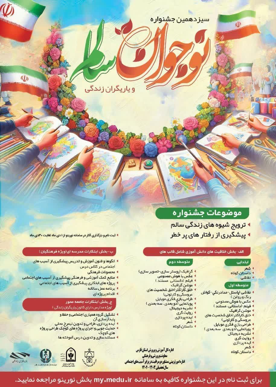 دانلود مقالات جشنواره نوجوان سالم سال 1402 1403